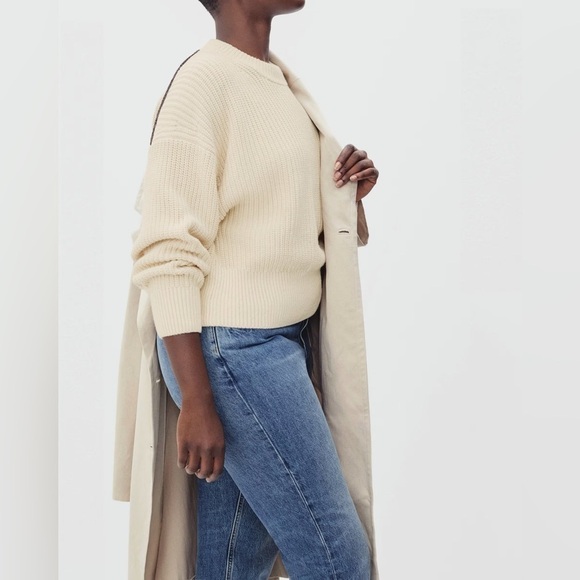 Everlane The Texture Cotton Crew Canvas Cream Size XXS| 100% organic cotton - Picture 14 of 16